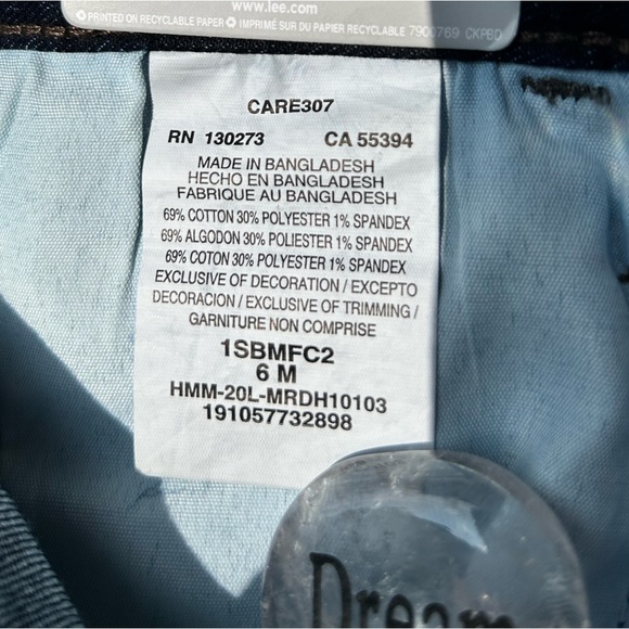 LEE RIDERS DARK WASH JEANS - Picture 13 of 14